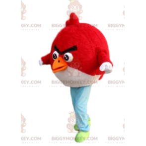 Rød og sort Angry Bird BIGGYMONKEY™ maskotkostume -