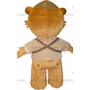 Καφέ γιγάντια στολή μασκότ Teddy BIGGYMONKEY™ - Μασκότ αρκούδας - BIGGYMONKEY_0170 - BiggyMonkey.com