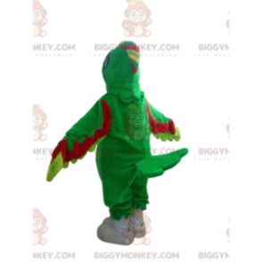 Multicolor Parrot BIGGYMONKEY™ Mascot Costume With Cute Crest -