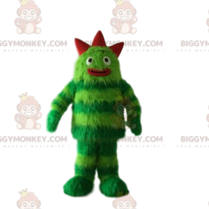 Costume da mascotte BIGGYMONKEY™ mostro verde e rosso -