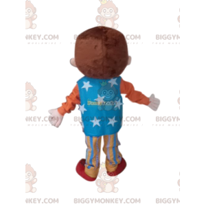 Little boy BIGGYMONKEY™ mascot costume with circus outfit -