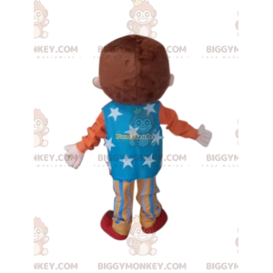 Traje de mascote de menino BIGGYMONKEY™ com roupa de circo –