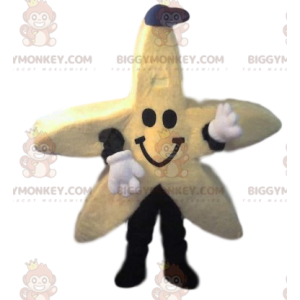 Disfraz de mascota Yellow Star BIGGYMONKEY™ con gorra vaquera -