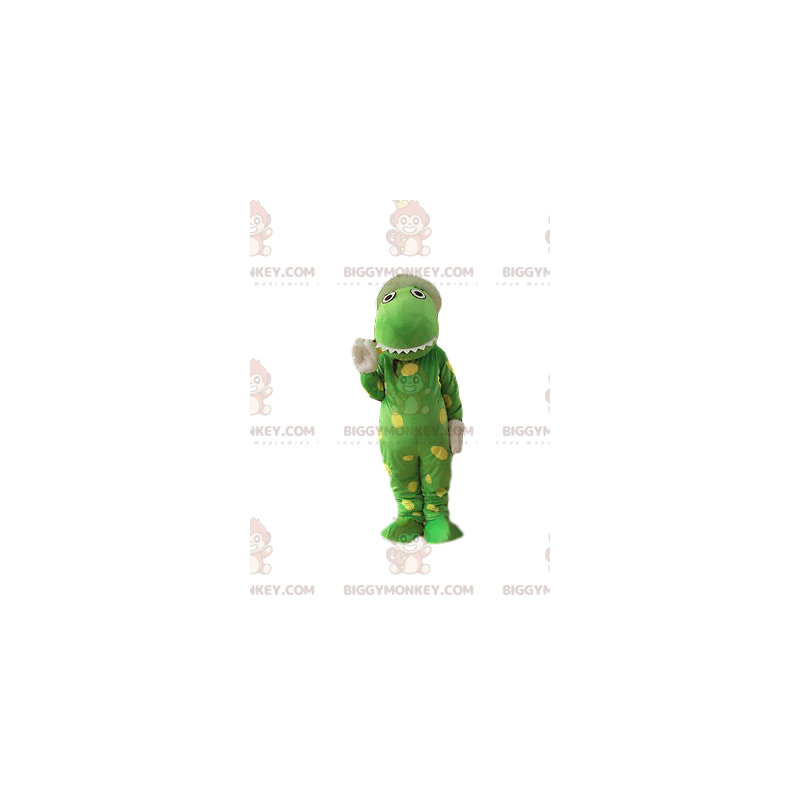 BIGGYMONKEY™ Mascot Costume Very Funny Green Crocodile With