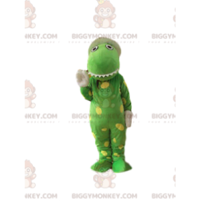 BIGGYMONKEY™ Mascot Costume Very Funny Green Crocodile With