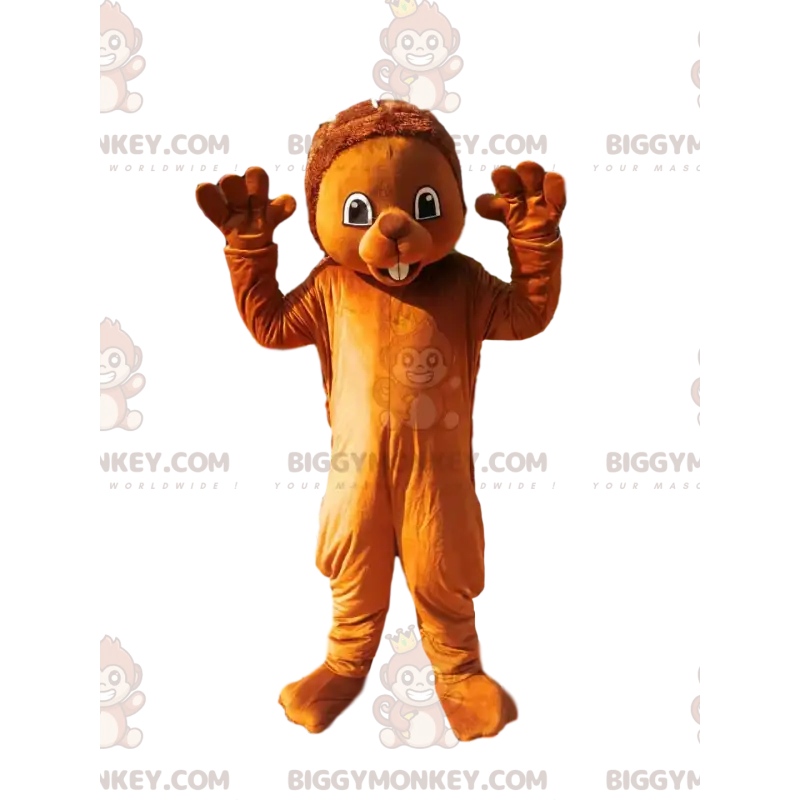 Söt brun bäver BIGGYMONKEY™ maskotdräkt - BiggyMonkey maskot Söt brun bäver BIGGYMONKEY™ maskotdräkt - BiggyMonkey maskot