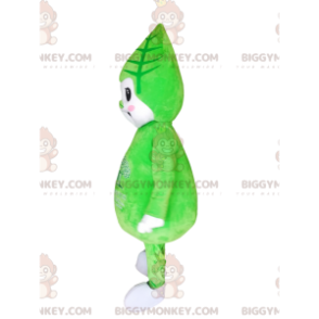 BIGGYMONKEY™ Μασκότ Κοστούμι πράσινου χαρακτήρα με φύλλο στο