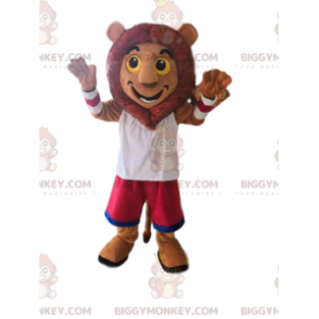 Costume da mascotte Leone molto felice BIGGYMONKEY™ con