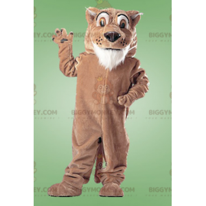 Giant Brown and White Tiger BIGGYMONKEY™ Mascot Costume -