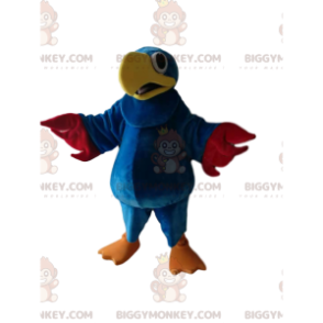 BIGGYMONKEY™ maskotkostyme blå papegøye med vakkert gult nebb - Jungeldyr - BIGGYMONKEY_013958 - BiggyMonkey.com
