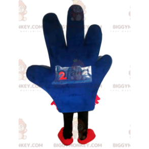 Costume de mascotte BIGGYMONKEY™ de main bleue avec de grands yeux - Mascottes non-classées - BiggyMonkey.com