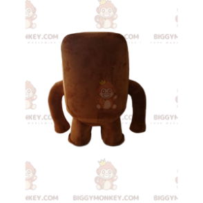 BIGGYMONKEY™ Pieni ruskea hirviö suurilla hampailla maskottiasu - Hirviö-maskotit - BIGGYMONKEY_013969 - BiggyMonkey.com
