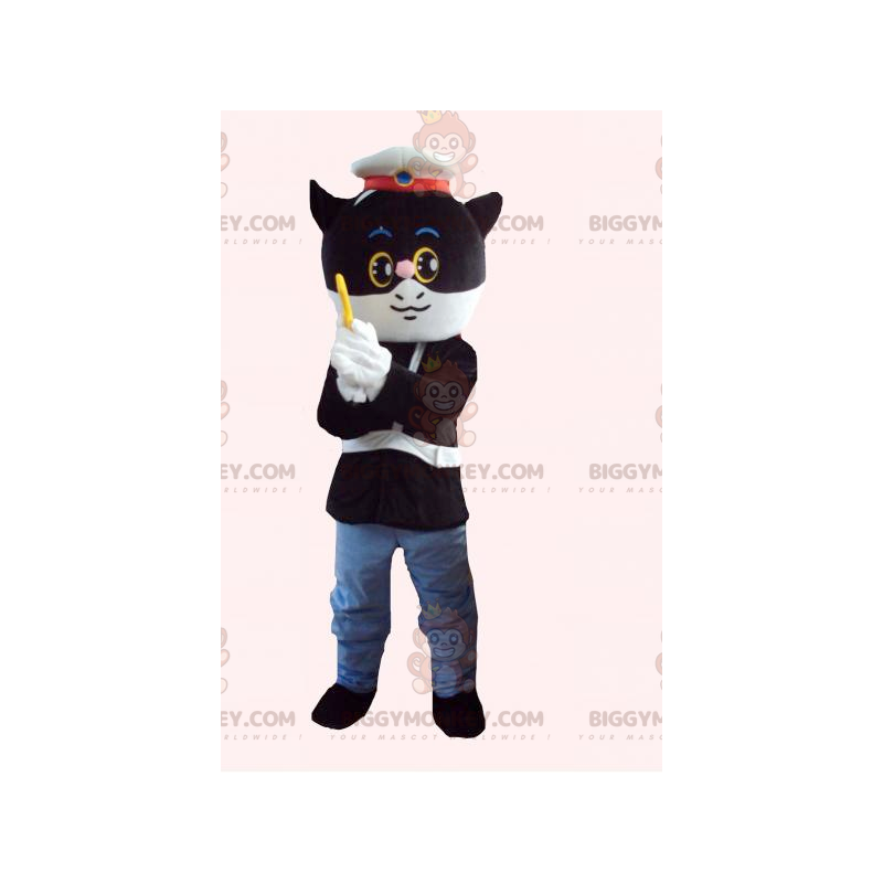 Costume mascotte BIGGYMONKEY™ da agente di polizia vigilante