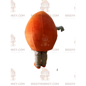 Costume de mascotte BIGGYMONKEY™ de pêche orange avec de jolies