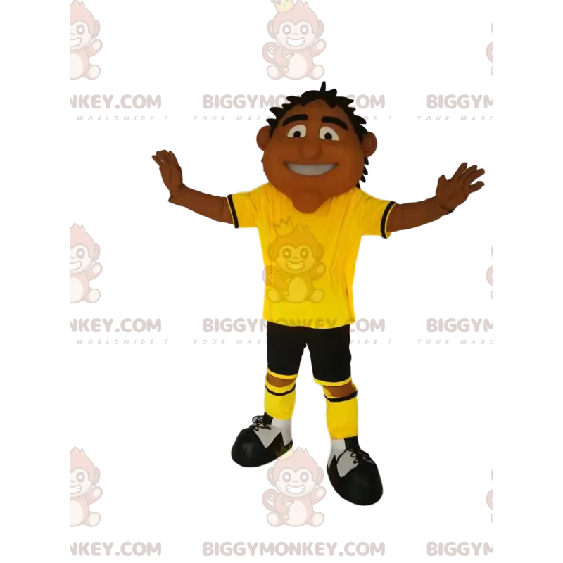 Mens BIGGYMONKEY™ Mascot Costume with Yellow and Black Mens BIGGYMONKEY™ Mascot Costume with Yellow and Black