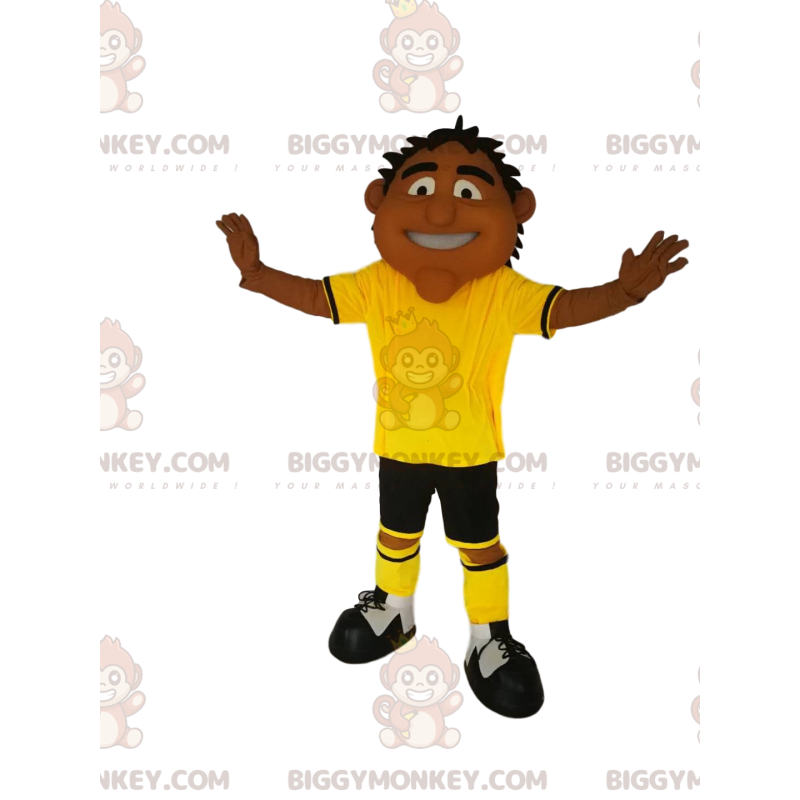 Mens BIGGYMONKEY™ Mascot Costume with Yellow and Black