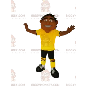 Mens BIGGYMONKEY™ Mascot Costume with Yellow and Black