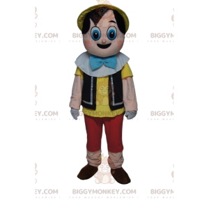 BIGGYMONKEY™ Costume da mascotte Pinocchio con grandi occhi