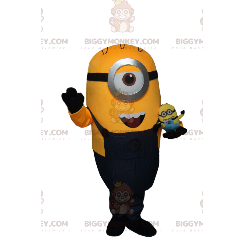 Stuart de vriendelijke Minion BIGGYMONKEY™ mascottekostuum - Stuart de vriendelijke Minion BIGGYMONKEY™ mascottekostuum -