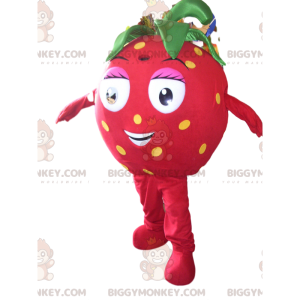 Traje de mascote BIGGYMONKEY™ com lindos olhos de morango –