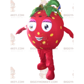 Kostium maskotka słodka truskawka BIGGYMONKEY™ z pięknymi