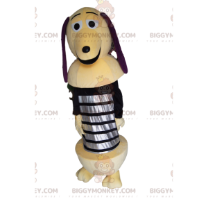 BIGGYMONKEY™ Mascot Costume of Zigzag, the spring-loaded dog