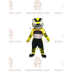 Velmi hrozivý kostým maskota Tiger BIGGYMONKEY™ se sportovním oblečením - Tygří maskoti - BIGGYMONKEY_014000 - BiggyMonkey.com
