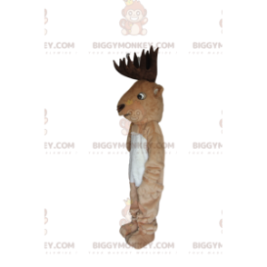 Στολή μασκότ Deer BIGGYMONKEY™ με υπέροχα καφέ ελαφοκέρατα - Μασκότ ελαφιών και ελαφιών - BIGGYMONKEY_014005 - BiggyMonkey.com