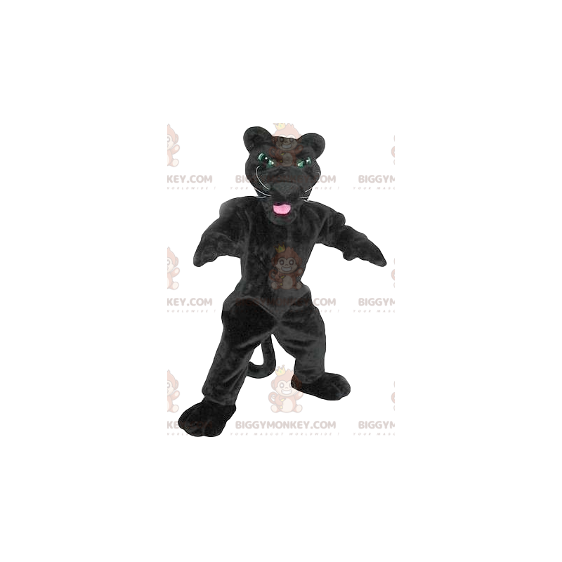Costume mascotte BIGGYMONKEY™ Pantera Nera altamente energico - Costume mascotte BIGGYMONKEY™ Pantera Nera altamente energico -