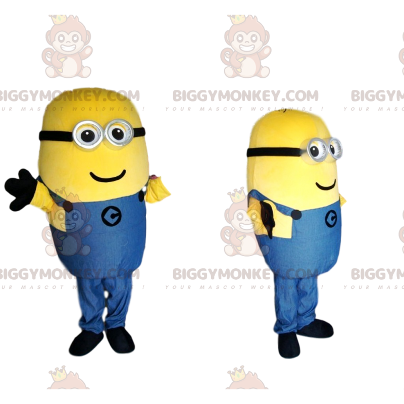 BIGGYMONKEY™ mascot costume of Bob The minion with a cute