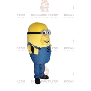 BIGGYMONKEY™ maskotdräkt av Bob The Minion med ett sött litet