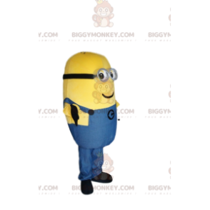 BIGGYMONKEY™ maskotdräkt av Bob Minion med ett gulligt leende - Maskoter kända människor - BIGGYMONKEY_014015 - BiggyMonkey.com
