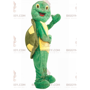 Green and Yellow Turtle Franklin BIGGYMONKEY™ Mascot Costume -
