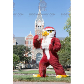 Στολή μασκότ BIGGYMONKEY™, Κόκκινο και Λευκό Αετό, Giant Owl - Μασκότ πουλιών - BIGGYMONKEY_01686 - BiggyMonkey.com