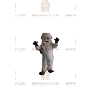 Disfraz de mascota Yeti BIGGYMONKEY™ blanco. Disfraz de yeti