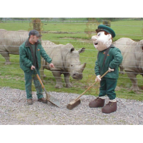 Kostým maskota ošetřovatele BIGGYMONKEY™ Pracovník Zookeeper –