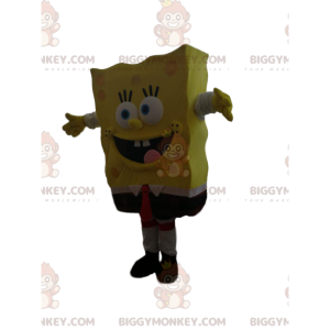 Super Crazy SpongeBob BIGGYMONKEY™ maskottiasu - Kuuluisia hahmoja maskotteja - BIGGYMONKEY_014032 - BiggyMonkey.com