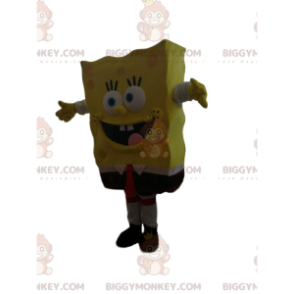 Super Crazy SpongeBob BIGGYMONKEY™ maskotkostume - Masker berømte mennesker - BIGGYMONKEY_014032 - BiggyMonkey.com