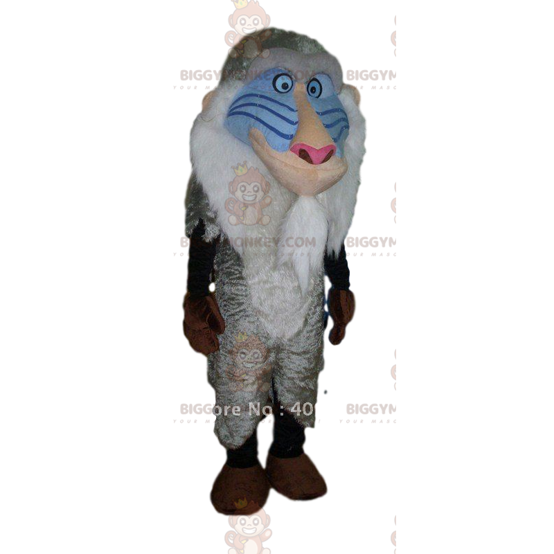 Costume de mascotte BIGGYMONKEY™ de Rafiki, le singe du Roi Costume de mascotte BIGGYMONKEY™ de Rafiki, le singe du Roi