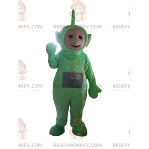 Groen teletubbie BIGGYMONKEY™ mascottekostuum. teletubbie