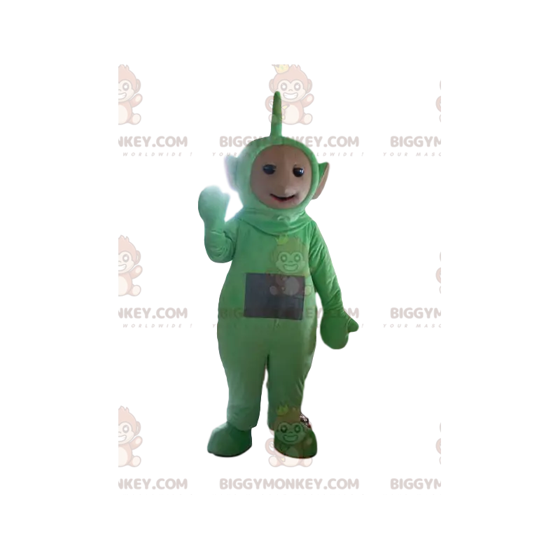 Grøn teletubbie BIGGYMONKEY™ maskot kostume. teletubby kostume Grøn teletubbie BIGGYMONKEY™ maskot kostume. teletubby kostume