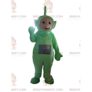 Costume da mascotte teletubbie BIGGYMONKEY™ verde. costume da