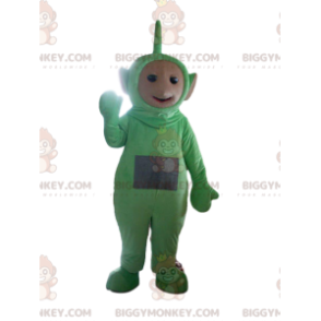 Groen teletubbie BIGGYMONKEY™ mascottekostuum. teletubbie