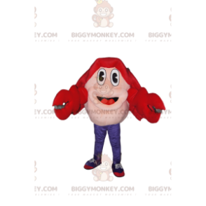 Velmi nadšený kostým maskota červeného kraba BIGGYMONKEY™ - Rybí maskoti - BIGGYMONKEY_014057 - BiggyMonkey.com