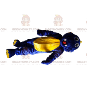 Super Excited Blue & Yellow Dinosaur BIGGYMONKEY™ Mascot
