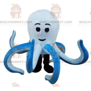 Kostým obřího maskota bílé a modré chobotnice BIGGYMONKEY™ –