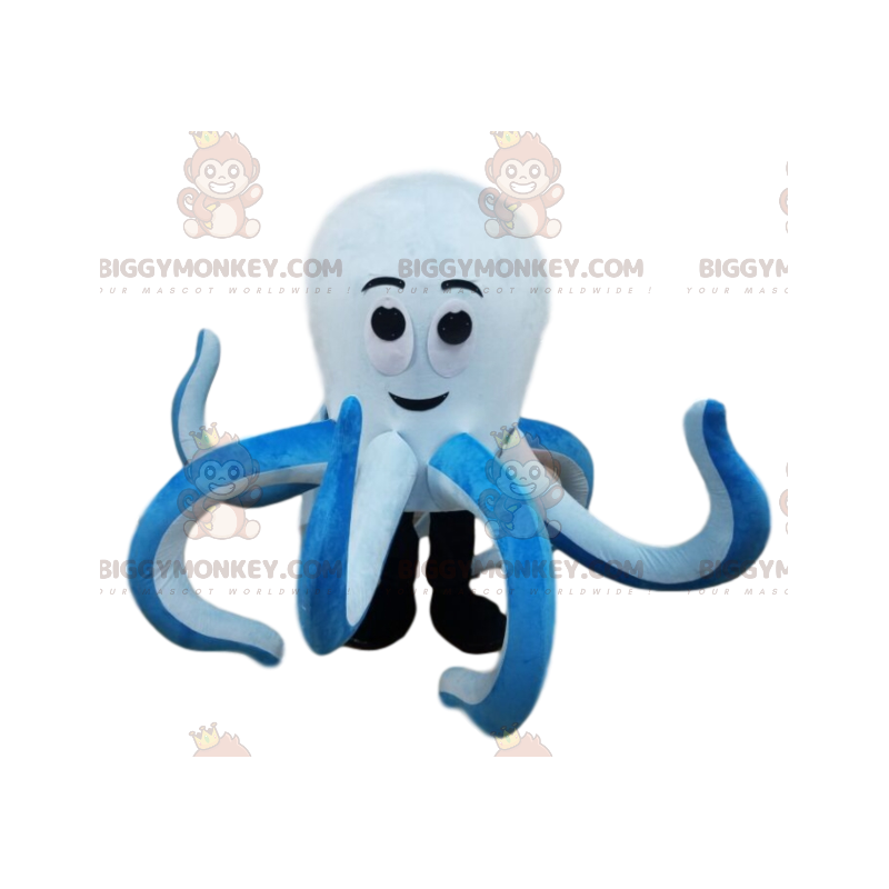 BIGGYMONKEY™ Giant White and Blue Octopus Mascot Costume - BIGGYMONKEY™ Giant White and Blue Octopus Mascot Costume -