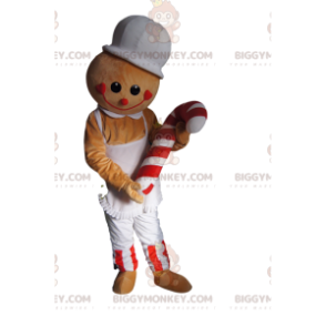 Costume de mascotte BIGGYMONKEY™ de personnage de pain d'épice