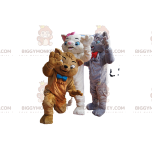 Aristocats BIGGYMONKEY™ Mascot Costume Trio. Aristocats Costume
