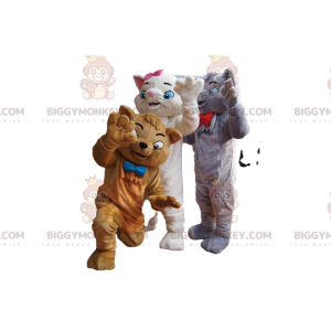 Trio de Costume de mascotte BIGGYMONKEY™ des Aristochats.